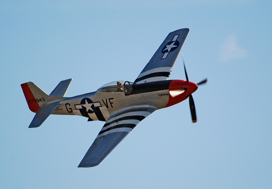 DSC_6854a.jpg - Most people consider the North American P-51 Mustang to be their favorite plane of WWII.  I'm more of a P-38 fan myself, but there is no denying the power and beauty of the mustang.