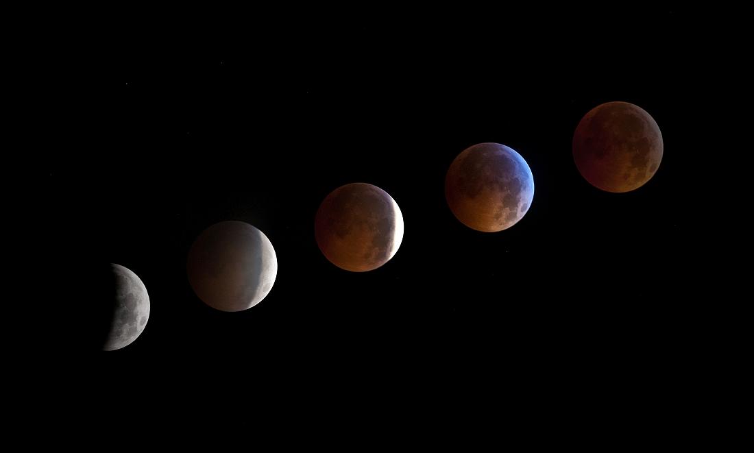 BH10_4183b.jpg - Lunar Eclipse, Dec. 21, 2010.  Sequence of five images, 2:09-2:54am.